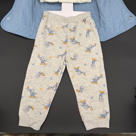 Disney Baby 3-Piece Mickey Mouse Outfit Set18M Hooded Jacket Bodysuit & Pants - Picture 5 of 8